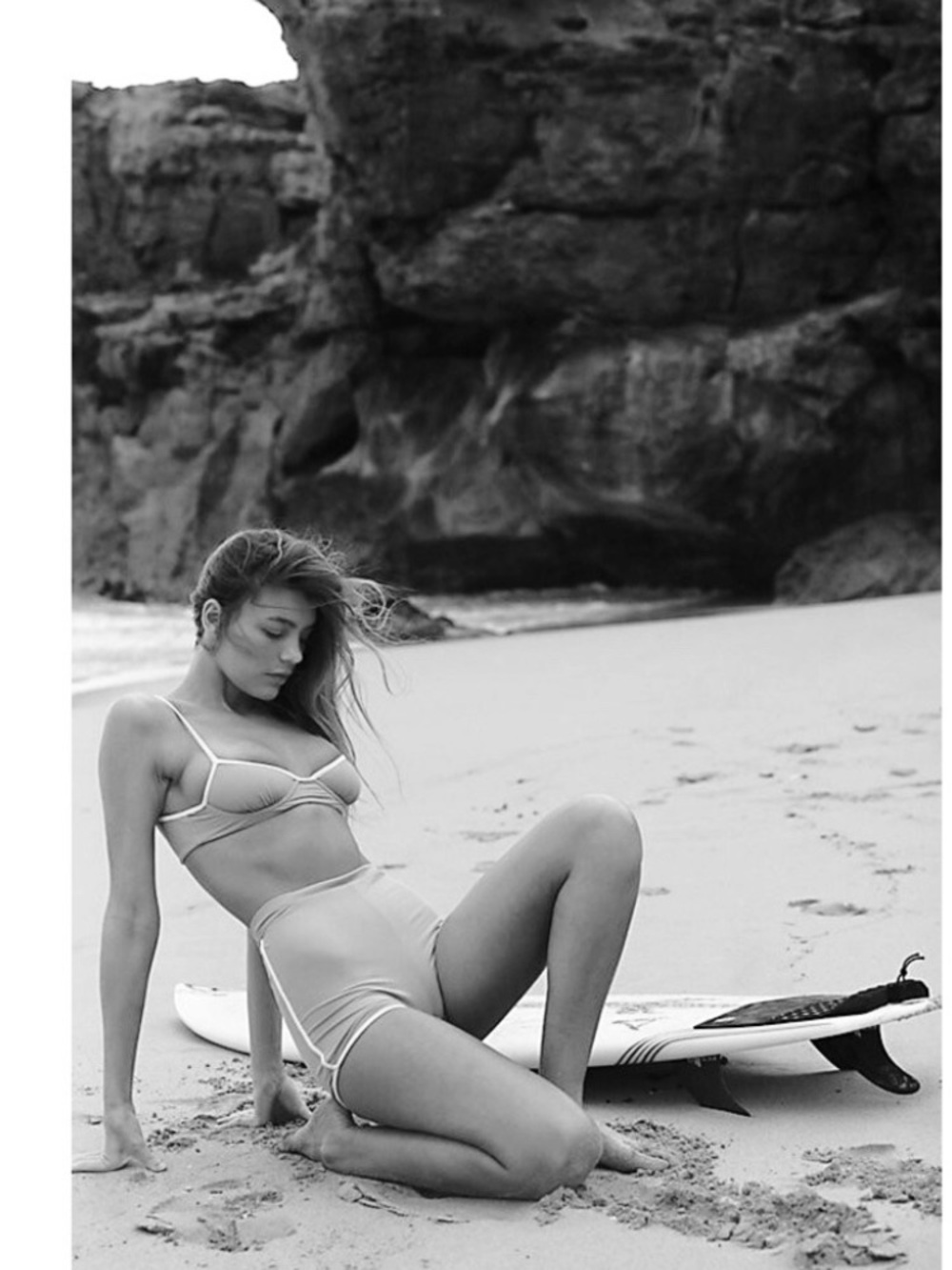 ACACIA x Free People Set - Sadie Bikini Top & Tommy Surf Short in Sapphire Rib - Picture 5 of 16